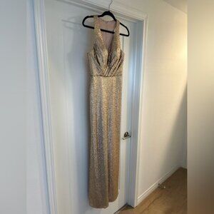 Bari Jay Gold Dress Size 8